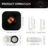 Contact Lens Cases Halloween Scary Eye Personality Contact Storage Box with Mirror Tweezers & Suction StickNo Contain Contact LensTravel Portable Lens Organizer BoxD view 2