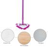 Ciieeo Triangular Chenille Mop with Telescoping Handle, Retractable Cleaning Mop for Household Floor and Glass Washing, Purple Small Size for Home and Car Use view 3