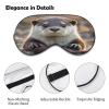 Cute Otter Sleep Mask for Men Women Elastic Strap Eyeshade Lightweight Sleeping Blindfold Soft Breathable Eye Cover Comfortable Sleep Shade Cover for Sleeping Travel view 3