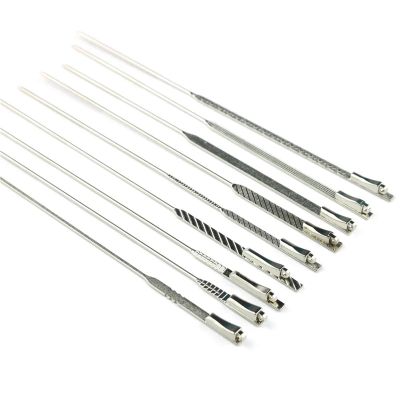 20pcs(10pairs) Eyeglasses Cupronickel Spring Metal Wire Core Glasses Repair Temple Replacement Leg Width 3mm to 5mm(Mod.4055)
