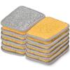 METUUTER 12 Pack Kitchen Sponges Stitch with Stainless Steel Fiber for Dish view 1