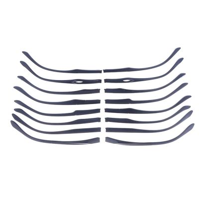 1 Pair TR90 Eyeglasses Replacement Leg Repair Eyewear Simple Accessories Eyeglasses Temple Arm Single Tooth Double Tooth(Style a)