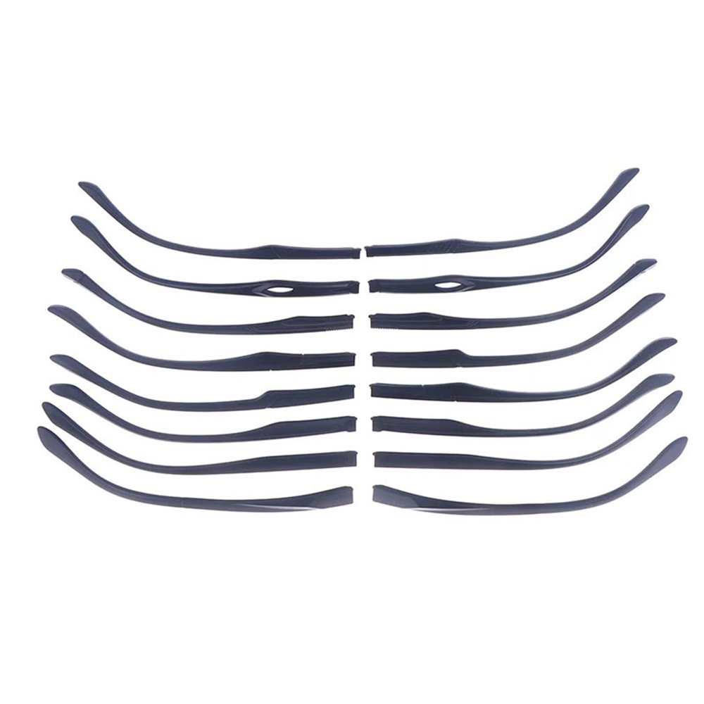 1 Pair TR90 Eyeglasses Replacement Leg Repair Eyewear Simple Accessories Eyeglasses Temple Arm Single Tooth Double Tooth(Style a)