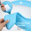 PRETYZOOM Thickened Eva Adhesive Toilet Seat Cushion Pad, Waterproof Breathable -Shaped Toilet Mat, Bathroom Supply for Home and Travel Use view 4