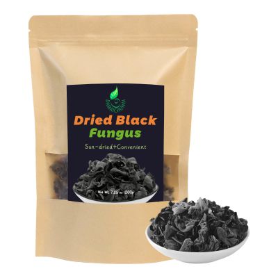 DAMAICHUHAI Dried Mushrooms,Wood Ear Mushrooms,Rich in Fiber & Iron,Perfect for Asian Cuisine, Soups, Stir-Fries & Hot Pot,200g/7.05oz.