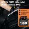 OVF nitrile gloves 10Mil Diamond-texturd grip for industrial,Blcak&Orange nitrile gloves food applications,100Pcs-Black (Orange, XL) view 4