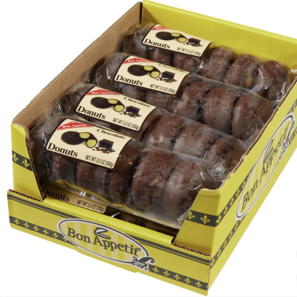 Bon Appetitt Mini Chocolate Donuts, 6-pack, 8 ct