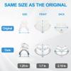 3 Pack P10 Nasal Pillow Cushion for Airfit P10, Ultra-Soft Silicone Nasal Pillow Compatible with AirFit P10,Great Value CPAP Supplies by Medihealer-S view 3