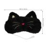 HOMSFOU Heated Eye Mask USB Powered 3D Cartoon Cat Design Light Blocking Sleep Blindfold Warm Steam Compress Eye Warmer for Relaxation and Travel view 2