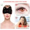 HOMSFOU Heated Eye Mask USB Powered 3D Cartoon Cat Design Light Blocking Sleep Blindfold Warm Steam Compress Eye Warmer for Relaxation and Travel view 3