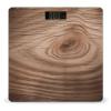 Wood Grain Scale for Body Weight Anti-Slip Tempered Glass Digital Bathroom Scales Clear LCD Display Weighing Scale Safe Rounded Corners Smart Scales view 1