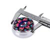 Psychedelic Third Eye Bohemian Spiritual Hippie Design Compact Round Metal Organizer Case, 3-Compartment Portable Pill Holder for Travel view 4