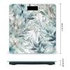 Leaves of Plant Scale for Body Weight Anti-Slip Tempered Glass Digital Bathroom Scales Clear LCD Display Weighing Scale Safe Rounded Corners Smart Scales view 2