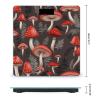 Red Mushrooms Scale for Body Weight Anti-Slip Tempered Glass Digital Bathroom Scales Clear LCD Display Weighing Scale Safe Rounded Corners Smart Scales view 2