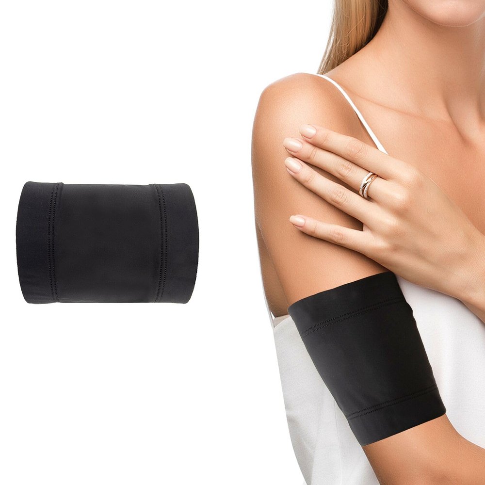 Diabetic Sensor Armband - Fits All CGM Devices - Protects Insulin Pod During Exercise - SweatproofRefreshing BreathableReplaces Adhesive Patches (M)