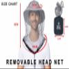 2 Pack Mosquito Head Net Mesh for Hiking & Outdoors,Bug Netting Over Hat Adults Insect Gnat Fly Protection Face Cover Mask Hood Midge Clothing Jacket view 2