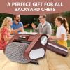 Acivirdde Cordless Electric BBQ Grill Cleaner, with Its Rechargeable BBQ Brush and Stainless Steel Wheels, is Ideal for Outdoor Cooking. view 3