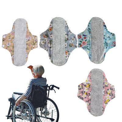 4Pcs Reusable Menstrual Pads - Leakproof Washable Breathable in-Continence Pads, Mama Panty Liners for Elderly Care & Mobility Support, Reusable Period Pad-s, Cloth Pad-s for Women