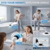 Electric Spin Scrubber, 3-Speed Shower Scrubber with Long Handle & 10 Replaceable Brush Heads, Cordless Full-Body IPX7 Waterproof Shower Cleaner Brush with 90 Mins Runtime for Bathroom view 4