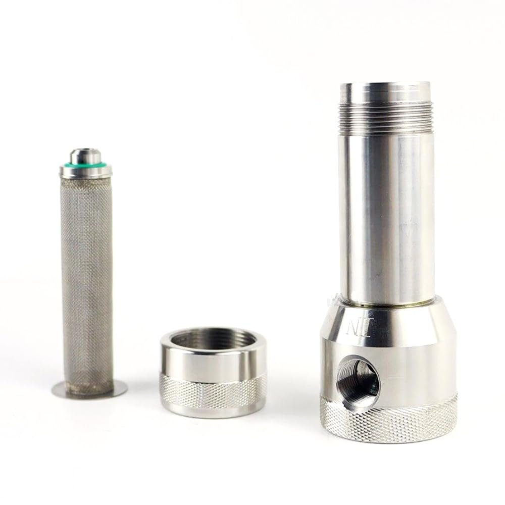 304 Stainless Steel SHH-050S Fluid Filter Screen, for Paint, Coating, Glue Spray Gun & Diaphragm Pump Pipeline Filter (80 mesh)