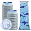 50PCS Disposable Vomit Bags for Motion Sickness Aircraft Travel(Shark) view 1