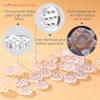 35 High Borosilicate Glass Screens 8 mm in Diameter and a 7-Hole Honeycomb Mesh Design,with a Small Storage Box Included view 3