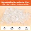 35 High Borosilicate Glass Screens 8 mm in Diameter and a 7-Hole Honeycomb Mesh Design,with a Small Storage Box Included view 4