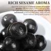 CHADUO Black Sesame Balls Handmade No Additives Sesame Snacks with Black Sesame Seeds Black Beans Black Rice Hair Support & Natural Shine 9.88oz/280g Roasted Sesame & Honey AromaSubtly Sweet, Lightly Cloying view 2