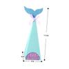 VILLFUL Glitter Blue Mermaid Candy Boxes 10pcs Portable Sweets Storage Holders for Birthday Party Supplies and Summer Popcorn Treat Containers view 2