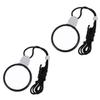 HOODANCOS Portable Neck Hanging Magnifiers 2pcs with High Clarity Glass Lens, Lightweight Chest Hanging Magnifying Glass for Reading and Visual Aid view 1