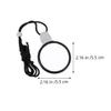 HOODANCOS Portable Neck Hanging Magnifiers 2pcs with High Clarity Glass Lens, Lightweight Chest Hanging Magnifying Glass for Reading and Visual Aid view 2