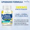 Kimchi Probiotic Capsules, Fermented Kimchi Powder with 10 Billion CFU Probiotics & Prebiotic Inulin, Gut Health & Digestive Support, Fermented Vegetable Superfood Supplement, 90 Vegan Capsules view 4