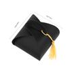 SECFOU Graduation Cap Candy Boxes 50pcs Set with Tassel Decorative Wrapping Boxes Multi-function Graduation Party Favor Candy Holders Packaging view 2