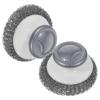 DOITOOL 2pcs Kitchen Dish Scrubber Brush with Handle Stainless Steel Pot and Pan Cleaning Brush for Cast Iron Cookware Scrub Suitable for Dishwashing and Kitchen Cleaning view 1