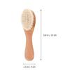 Gogogmee Woolen Brush and Beechwood Comb Set for Infants, 4pcs Scalp Grooming Kit with Soft Natural Bristles, Gentle Hair Care for Newborns and Babies view 2