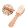 Gogogmee Woolen Brush and Beechwood Comb Set for Infants, 4pcs Scalp Grooming Kit with Soft Natural Bristles, Gentle Hair Care for Newborns and Babies view 3