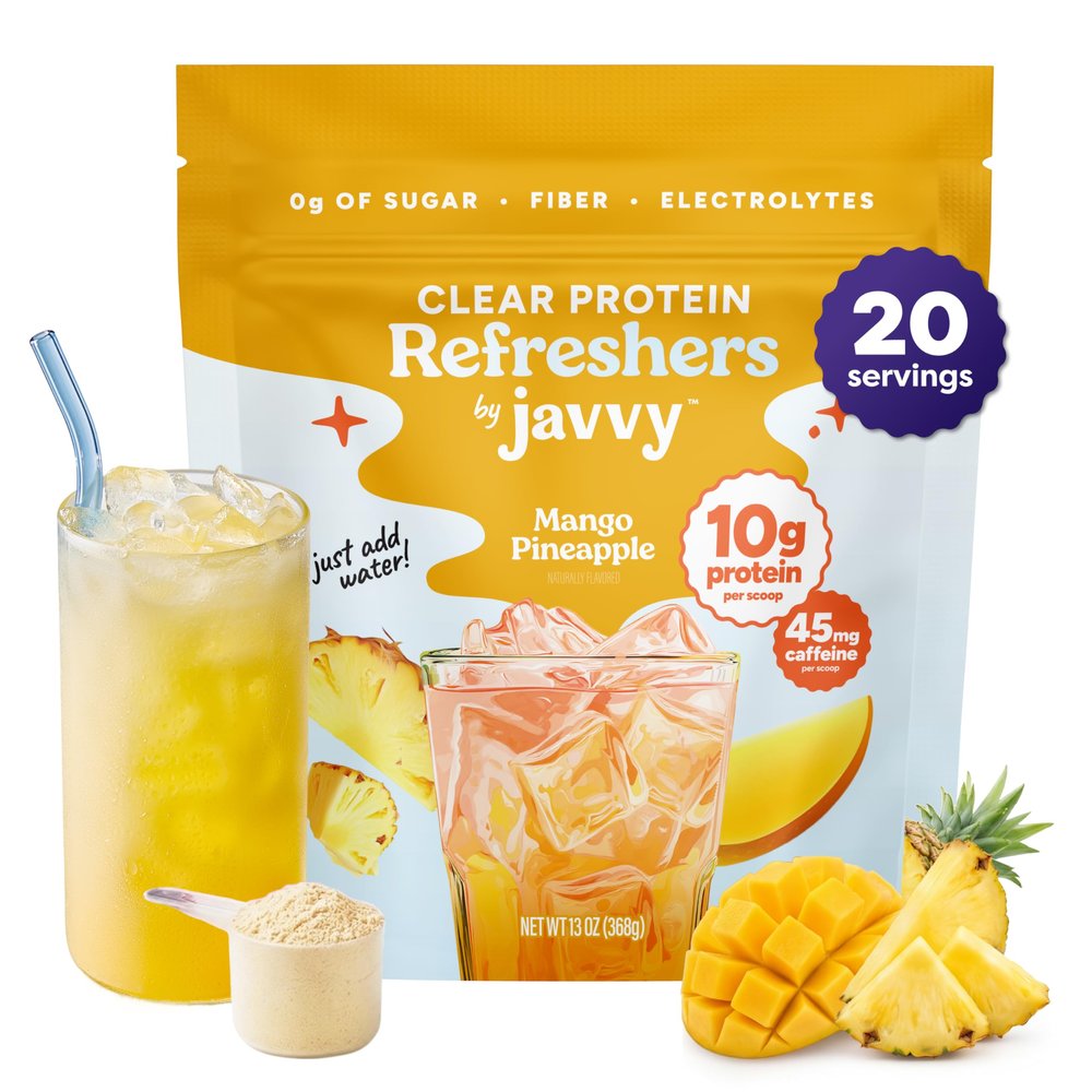 Javvy Clear Protein Powder with Clear Whey Protein, Pineapple Mango