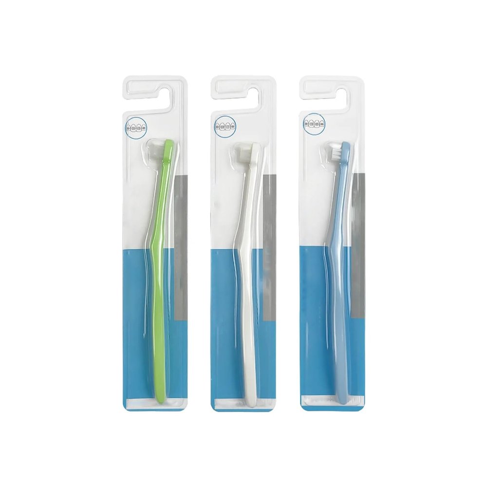 HYUEEWX 10pcs Tuft Toothbrush Small Head Tapered Interdental Tooth Brush Braces Oral Care Products