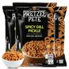 Pretzel Pete Spicy Dill Pickle Flavored Pretzel Medley, Non-GMO Ingredients, Small Batch, Bold Flavor, 9.5oz (Pack of 3) view 1