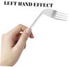 HOMSFOU Angled Stainless Steel Feeding Forks 2pcs Set for Elderly, Ergonomic Lightweight Hand-Angled Utensils for Self-Feeding and Assisted Dining in Bed view 4