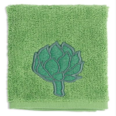 Mkitchen SCRUBSY 100% Cotton Kitchen Dish Cloth with Built in Scrubber | Various Designs and Super Absorbant (Artichoke)