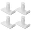 Ciieeo 4pcs Walker Glides and Small Walker Sliders Universal Anti-Skid Ski Feet Protectors White for Mobility Aids Compatible Rollators and Indoor Outdoor Use view 1
