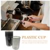 Tofficu 50pcs 500ml Black Pet Bubble Tea Cups with Flat Lids Disposable Cold Beverage Fruit Juice Cups for Party and Coffee Serving view 3