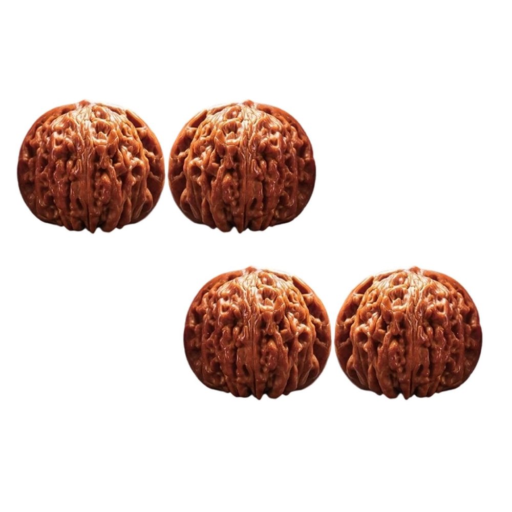 Antique Walnut Pair for Hand Exercise, Chinese Wenwan Walnuts for Meditation, Collectible Antique Walnut Pair, Collectible Polished Stone Walnuts Gift for Men, Elderly & Hobbyists 2026 (two pairs)
