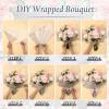 Ctosree 240 Sheets Flower Wrapping Paper, 22.8 x 22.8 Waterproof Wrapping Paper Bouquet Mother's Day Korean Floral Wraps for DIY Wedding Bridal Shower Birthday Gift Packaging(Silver) view 4