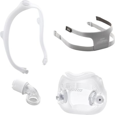 Dream-Wear Full Face Large Frame Value Pack - Headgear, Elbow, Frame and Cushion (Large), Clear