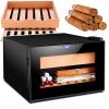 25L Electric Humidor Small Built-in Wine Storage Cabinet Touch Control Led Lighting 11-18 Can Accommodate 150 Cigars Gift Accessories for Men(A)