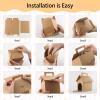 24 Pcs Dog Party Favor Boxes,Kraft Paper Design Foldable Dog House Shaped Treat Gift Boxes with Handles,Holes,Window Design,Fit for Back to School Favors,Puppy Pet Adoption Parties,Birthday Decor view 3