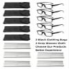 FoxMook Reading Glasses with Each Pouch Cloth Quality Blue Light Blocking Stylish Light Spring Hinges Glasses for Women Men, 5 Black 2.0 x view 2