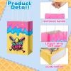 Gilprop 24 Pcs Softball Ice Cream Drip Gifts Bags Bulk with Handles Double Sided Designs Treat Candy Goodie Bags Gift Wrapping for Softball Baseball Theme Party Supplies Sport Camping Team Favor view 3